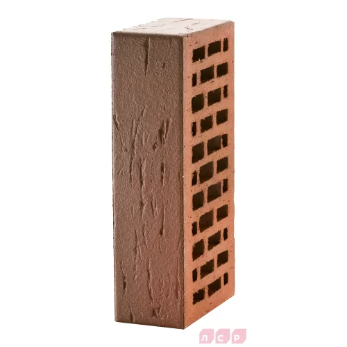 Кирпич керамический красный флэш ультра, поверхность руст