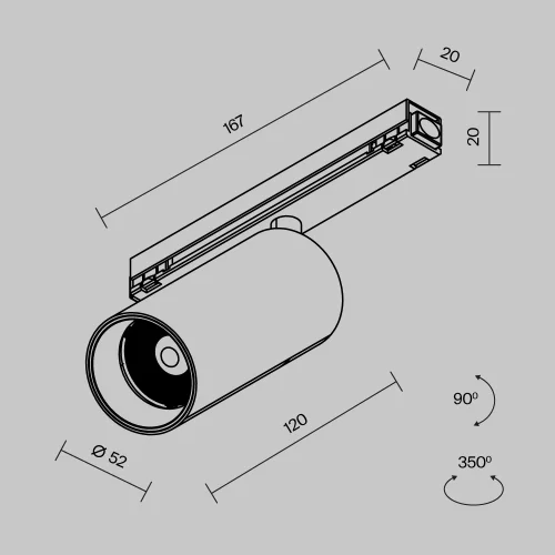 Купить Уличный трековый светильник Focus Led Exility IP 3000К 15Вт 36° черный O-TR02-1-S-15WB3K - фото: 6