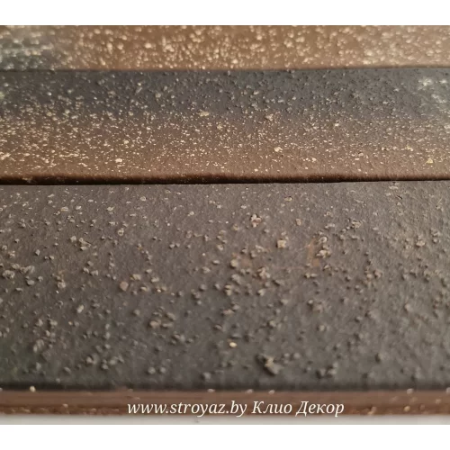 Плитка фасадная клинкерная керамическая КЛИО коричневый Гомель