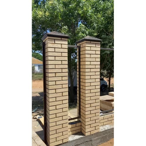 Купить Колпак полимеркомпозитный с посадкой 390х390, на полтора кирпича, чёрный, EVEREST - фото: 6