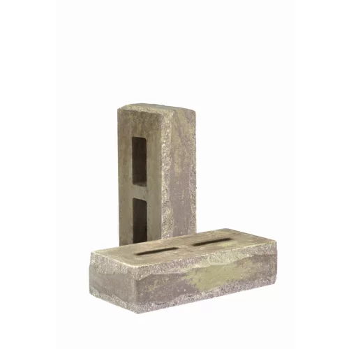 Купить Кирпич облицовочный гиперпрессованный пустотелый тычковый «Зигзаг» графитово-зеленый КСПЕ67-Ф