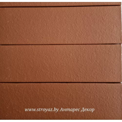 Плитка фасадная клинкерная керамическая АНТАРЕС красная 78267