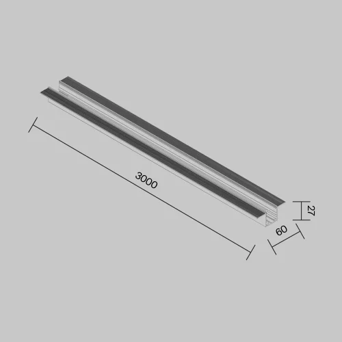 Купить Профиль 3м Exility IP встраиваемый черный O-TR002BF-P-B3M - фото: 5
