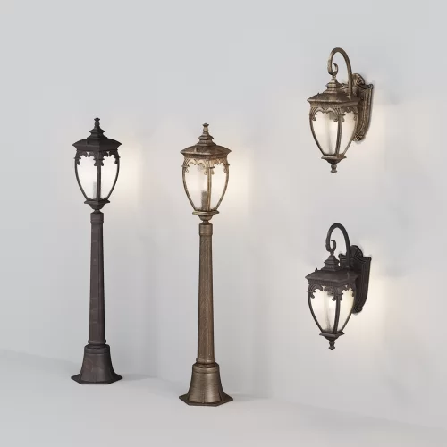 Купить Уличный настенный светильник  Fleur O414WL-01BZ - фото: 2