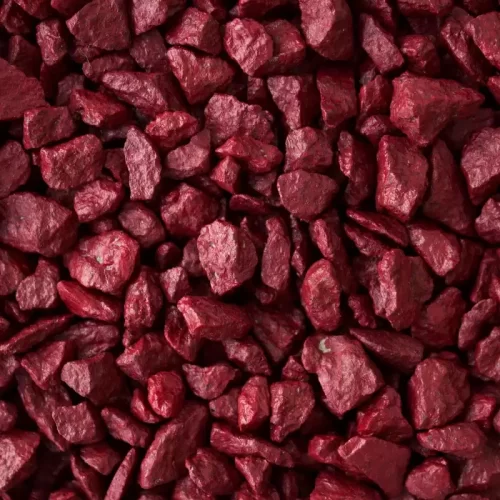 Купить Щебень окрашенный гранитный, бордовый, 5-10мм (20кг) ЩОбор