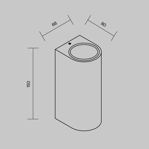 Купить Уличный настенный светильник Slat O044WL-02B - фото: 6