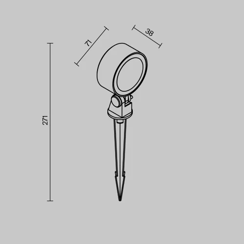 Купить Ландшафтный светильник Core O495FL-L10B3K - фото: 6