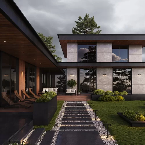 Купить Уличный настенный светильник Sleek O477WL-L4GF3K - фото: 5