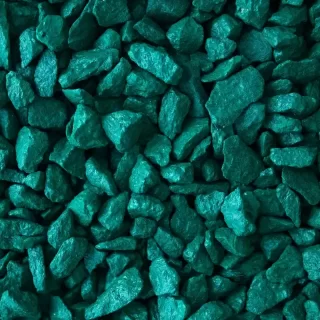 Щебень окрашенный гранитный, зеленый, 5-10мм (20кг) ЩОзел