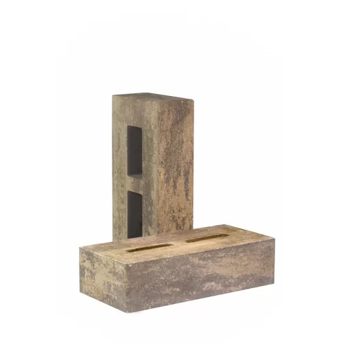 Купить Кирпич облицовочный гиперпрессованный пустотелый гладкий серо-графитовый КСПГ16