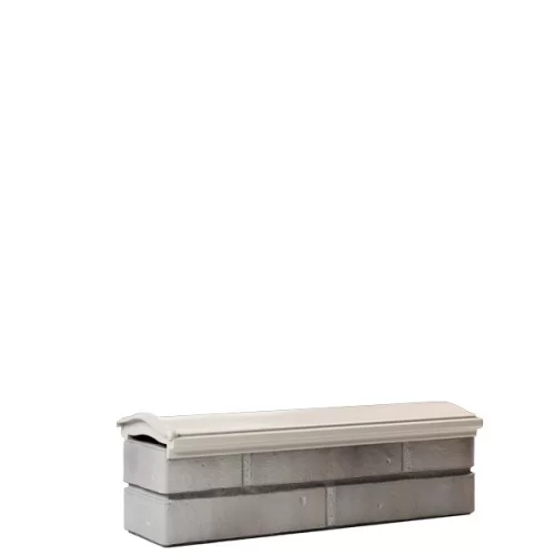 Купить Парапет полимеркомпозитный с посадкой 130мм на полкирпича, бежевый, MONBLAN