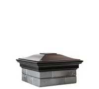 Колпак полимеркомпозитный MONBLAN с посадкой 385х385 на полтора кирпича, коричневый