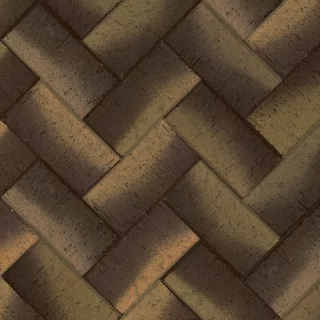 Монако, коричневый с золотом, клинкер тротуарный, ЛСР