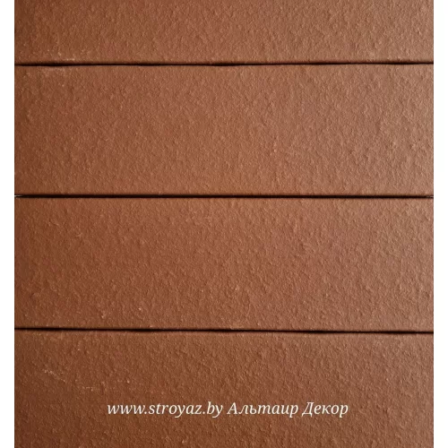 Плитка фасадная клинкерная керамическая Альтаир темно-красная 77525