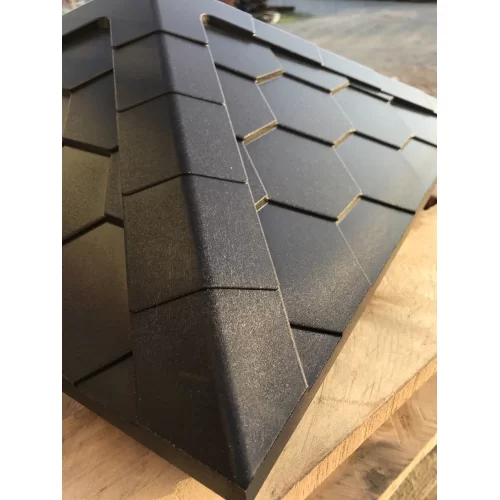 Купить Колпак полимеркомпозитный с посадкой 390х390, на полтора кирпича, чёрный, EVEREST - фото: 2