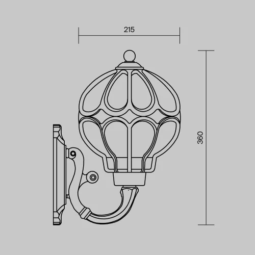 Купить Уличный настенный светильник Via O024WL-01G - фото: 5