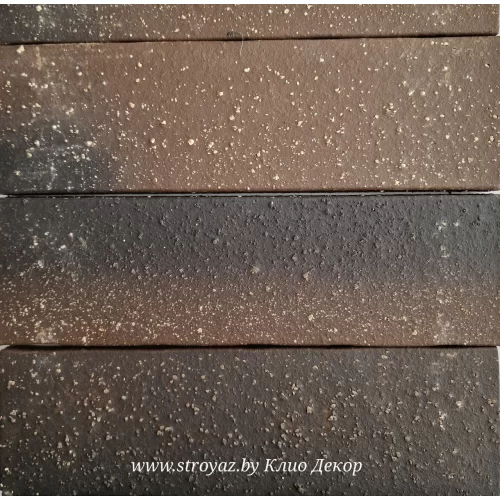 Плитка фасадная клинкерная керамическая КЛИО коричневый 78746