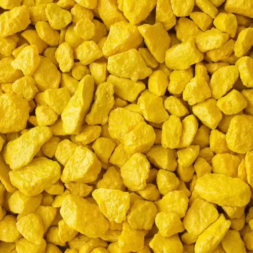 Купить Щебень окрашенный мраморный, желтый, 5-10мм (20кг) ЩОжел