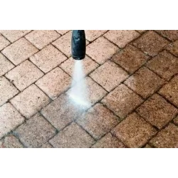 Отмывка тротуарной плитки под сильным давлением
