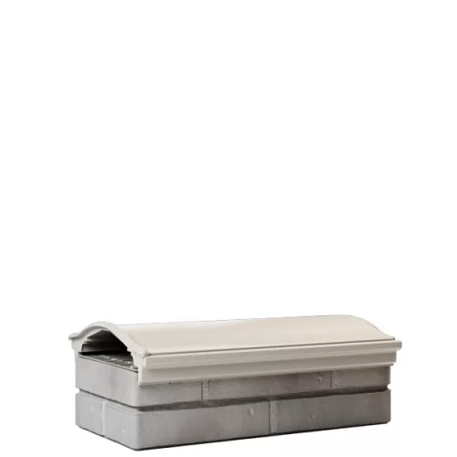 Парапет полимеркомпозитный с посадкой 200/225/255мм на кирпич, бежевый, MONBLAN