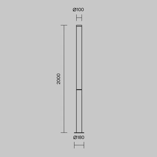 Купить Садово-парковый светильник Ginza O041FL-L100B3K - фото: 5