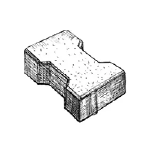 Плитка тротуарная в форме Катушка