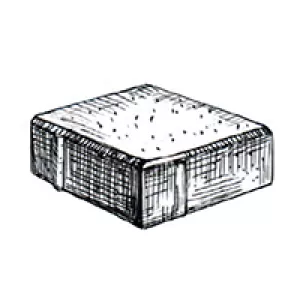 Плитка тротуарная в форме квадрат 100х100х60