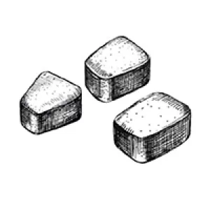 Плитка тротуарная в форме веер толщиной 60мм