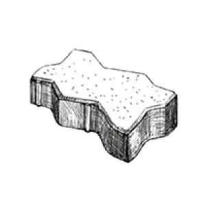 Плитка тротуарная в форме Зигзаг