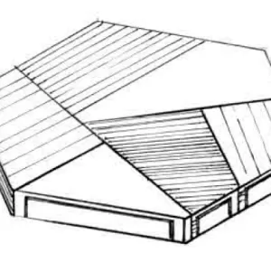 Полигональ 893х780х80