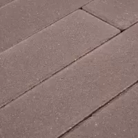 Плитка тротуарная коричневого цвета на сером цементе